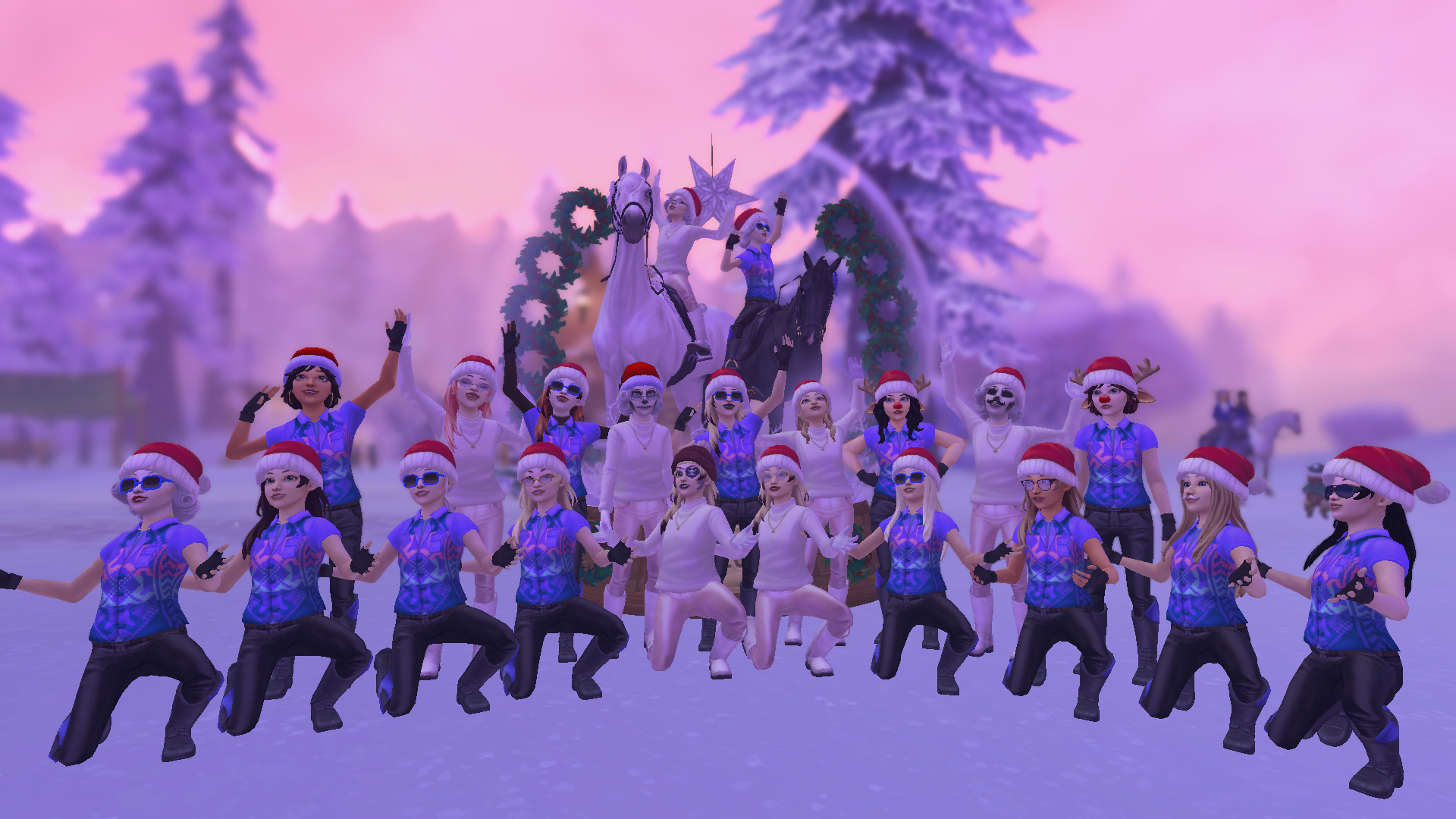 Zdjęcie grupowe z tyłu podczas eventu